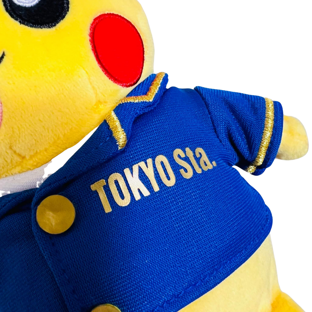 Cute Pikachu plush toy - Dressed as Tokyo Station's Stationmaster