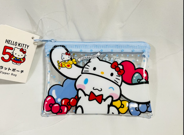 Hello Kitty 50th Anniversary Merchandise - Exclusive Cinnamoroll pouch from Daiso Japan.