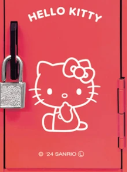 Durable and stylish Hello Kitty storage solution featuring iconic Hello Kitty graphics, a must-have for Sanrio Hello Kitty fans.