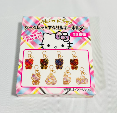 Hello Kitty Acrylic Keyholder Secret Box Adorable Sanrio mystery box for fans! Keep keys safe in style.