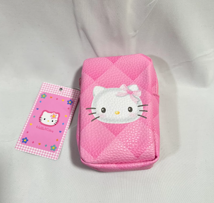 Hello Kitty Makeup Pouch - Thank You Mart Collaboration - Retro-style lip pouch featuring Hello Kitty, ideal for Sanrio fans
