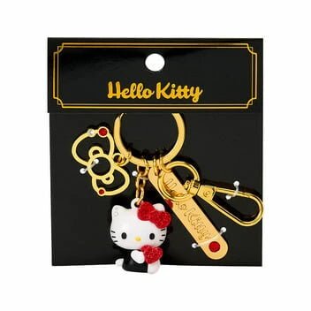Hello Kitty 3D keychain with stone (Red) - TokuDeals