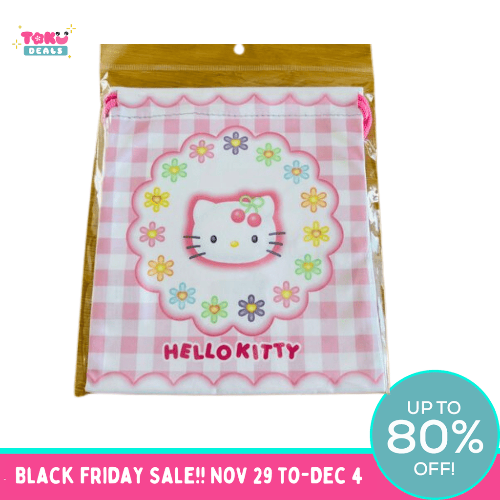Hello Kitty 90s Cherry Drawstring Bag - TokuDeals