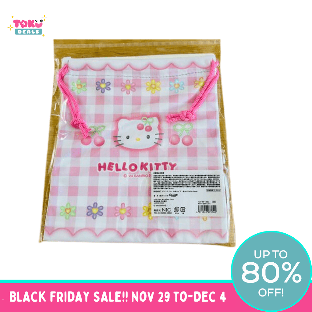 Hello Kitty 90s Cherry Drawstring Bag - TokuDeals