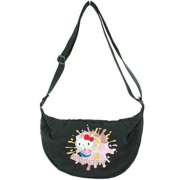 Hello Kitty Embroidered Round Shoulder Bag - TokuDeals