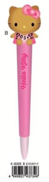 Hello Kitty Jiggly Mascot Gel Pen (Pink Leopard) - TokuDeals