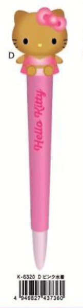 Hello Kitty Jiggly Mascot Gel Pen (Pink Swimsuit) - TokuDeals