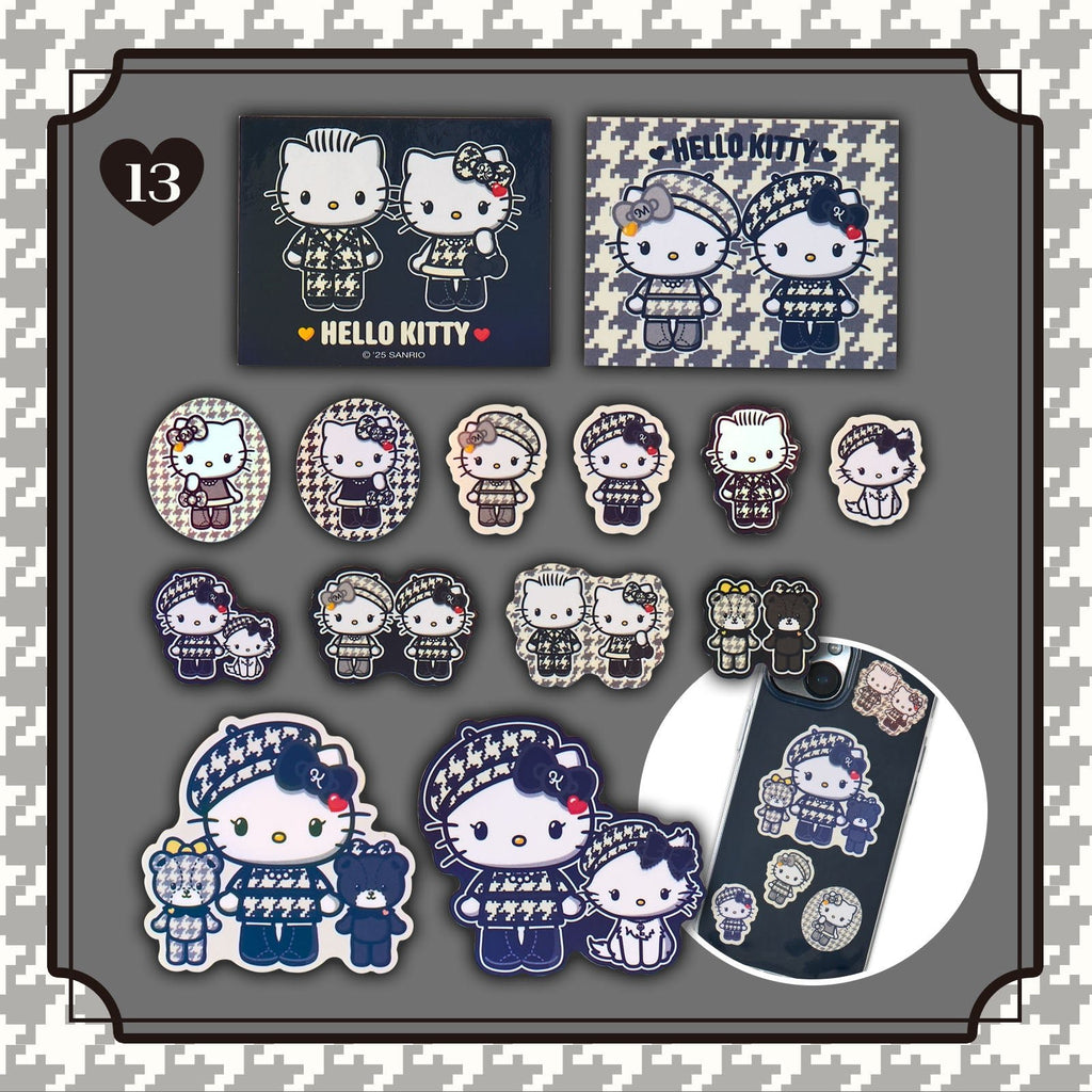 Hello Kitty Monochrome Girly Twin Coordinate Design Series - Limited Edition! - TokuDeals