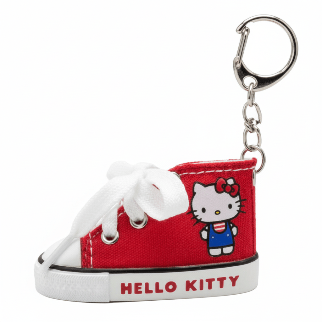 Hello Kitty Sneaker Key Ring (Red) - TokuDeals