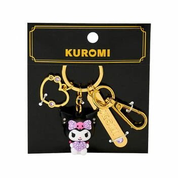 Kuromi 3D keychain with stone - TokuDeals