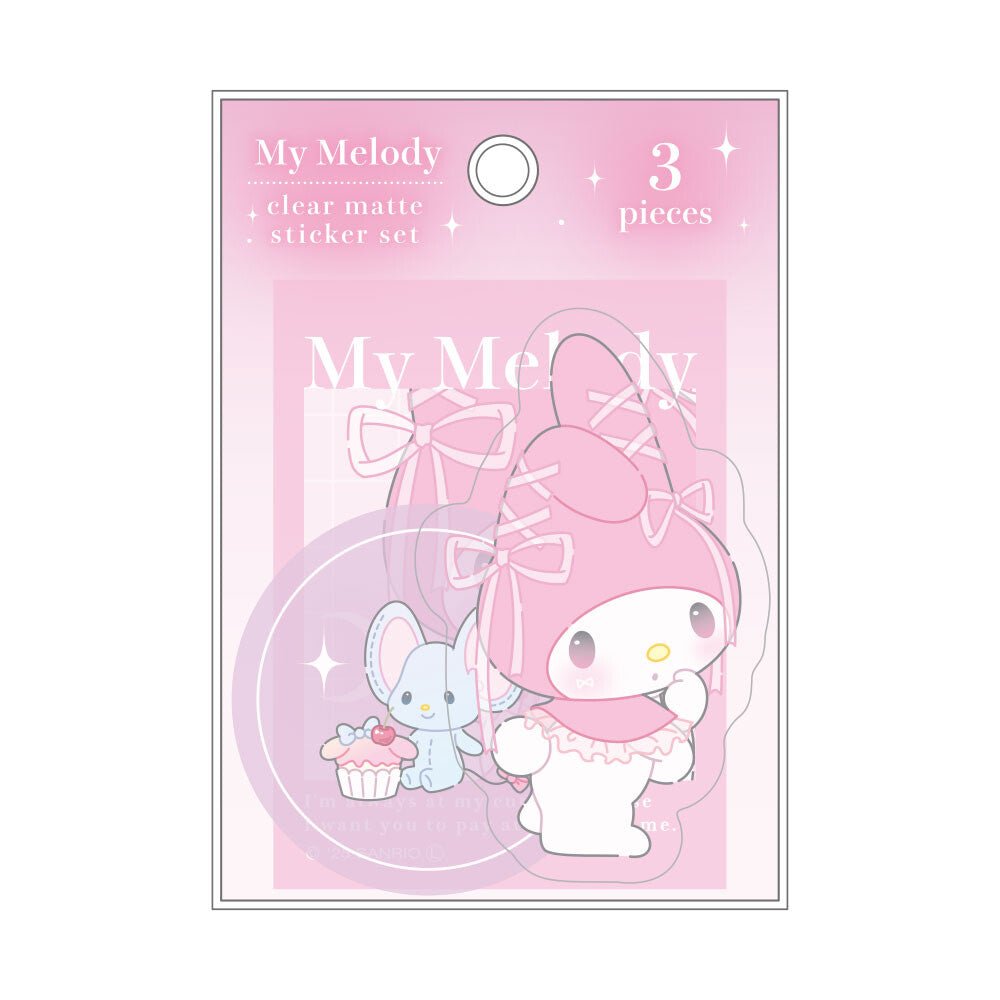 My Melody Transparent Matte Sticker Set – Ballet Core - TokuDeals