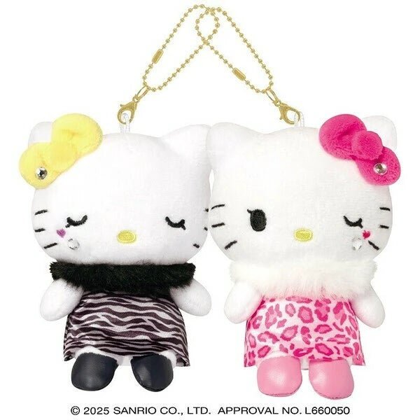Niconui Hello Kitty & Mimmy Plush Keychain (Dress) - L - TokuDeals