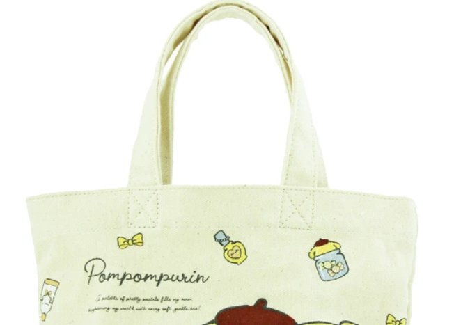 (Pre - Order) Canvas Lunch Bag Pompompurin - Sanrio Characters Special Edition - TokuDeals