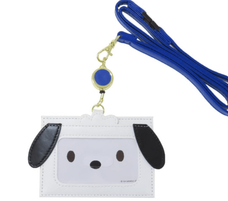 [Pre - order] Cute Sanrio Pochaco Stretchable Card Case, Kawaii Business Card Holder - TokuDeals