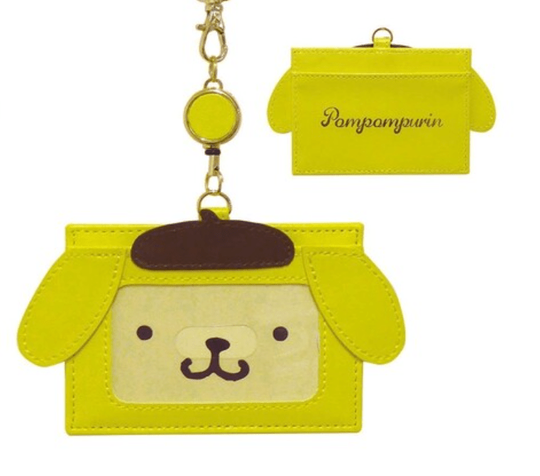 [Pre - order] Cute Sanrio Pompompurin Stretchable Card Case—Kawaii Business Card Holder - TokuDeals