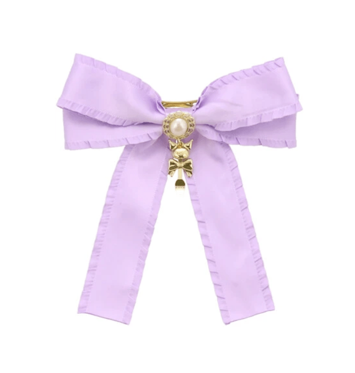 (Pre - Order) Sanrio Characters Lolita Series Ribbon Barrette Kuromi - TokuDeals