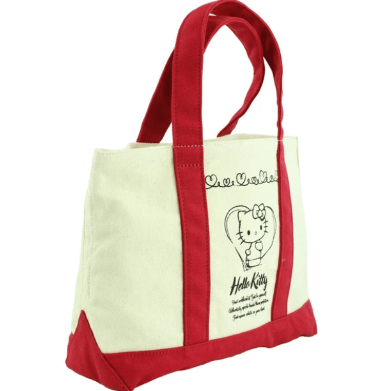 (Pre - Order) Sanrio Drawing Art Canvas Tote Bag Lunch Bag (Hello Kitty Tote bag, Cinnamoroll Tote bag, Kuromi Tote bag, and My Melody Tote bag) - TokuDeals