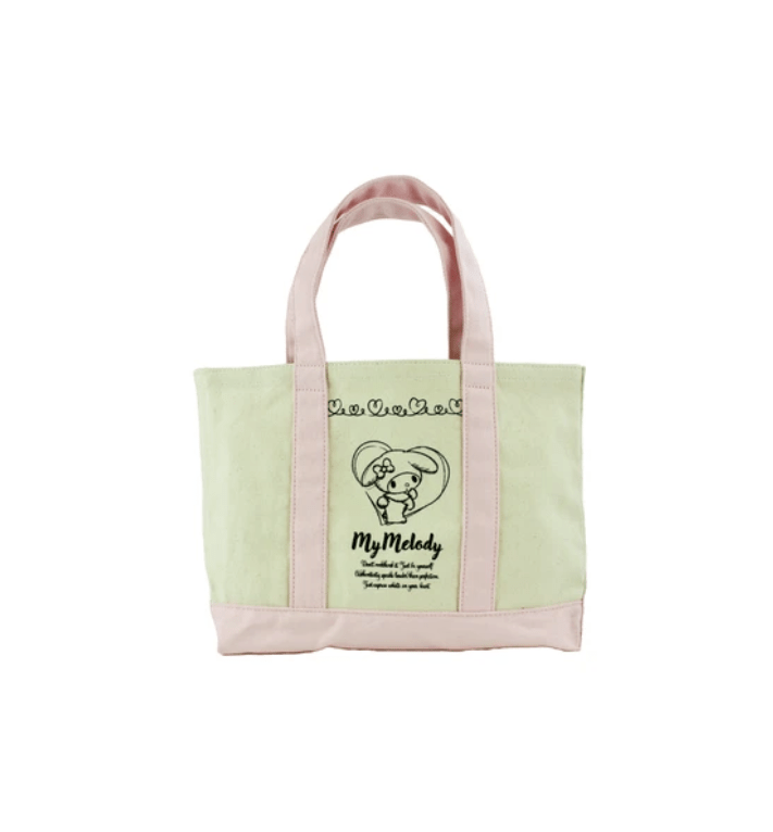 (Pre - Order) Sanrio Drawing Art Canvas Tote Bag Lunch Bag (Hello Kitty Tote bag, Cinnamoroll Tote bag, Kuromi Tote bag, and My Melody Tote bag) - TokuDeals