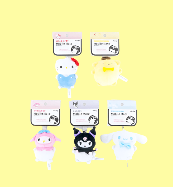 (Pre - Order) Sanrio Hello Kitty Mobile mate Kawaii Plush Mascot - TokuDeals