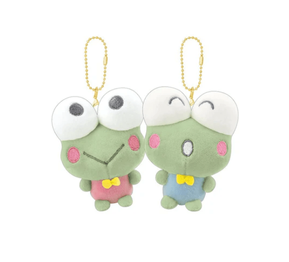 (Pre - Order) Sanrio Kero Kero Keroppi & Koropi Nico Plush Keychain - TokuDeals