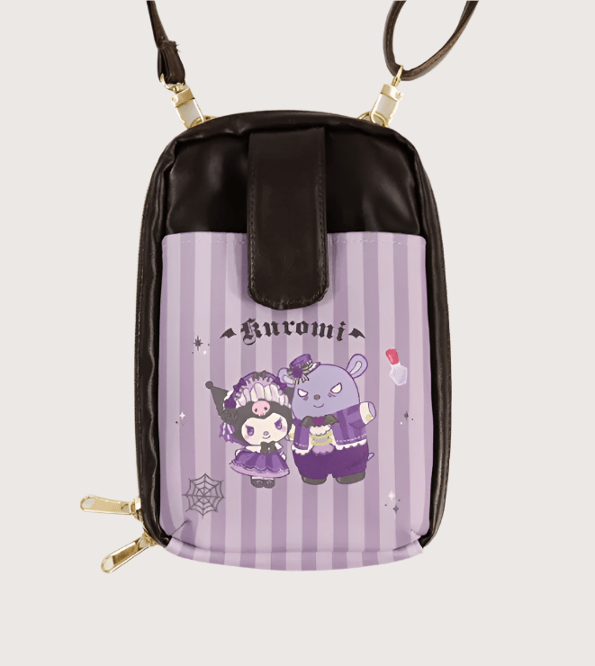(Pre - Order) Sanrio Kuromi Gothic Party Wallet Shoulder - TokuDeals