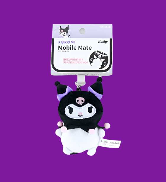 (Pre - Order) Sanrio Kuromi Mobile mate Kawaii Plush Mascot - TokuDeals