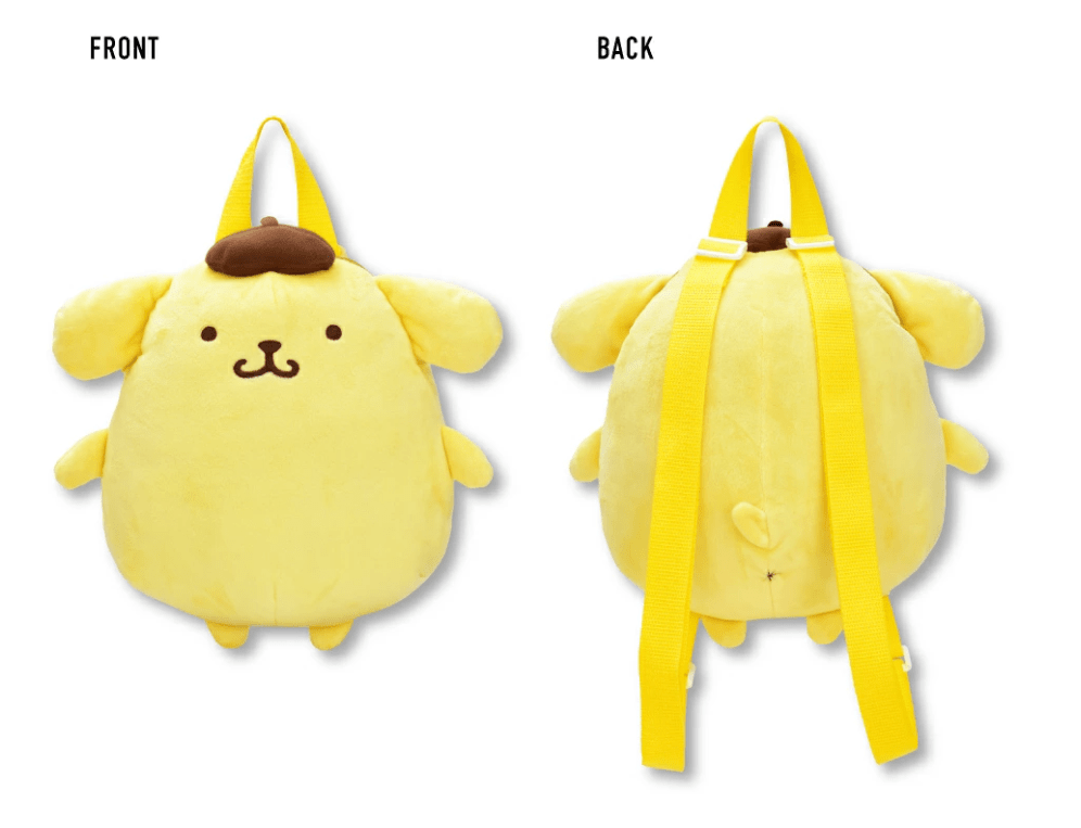 [Pre - Order] Sanrio Plush Backpack Bags: Kawaii Pompompurin Bag - TokuDeals