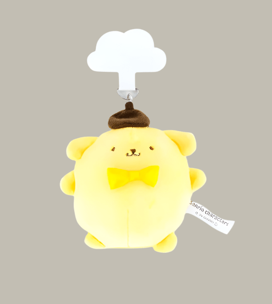 (Pre - Order) Sanrio Pompompurin Mobile mate Kawaii Plush Mascot - TokuDeals
