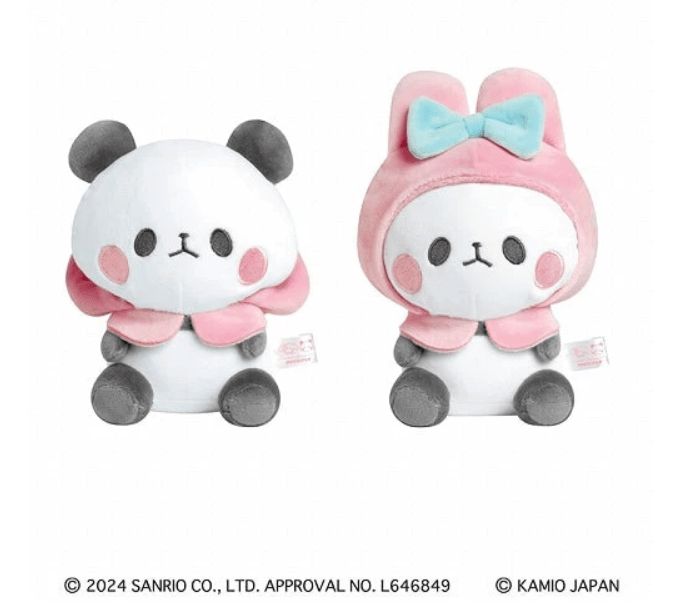 [Pre - Order] Sanrio x Mochimochi Panda Mimic Plush Toy: My Melody x Mochipan Panda Plush Collaboration - TokuDeals