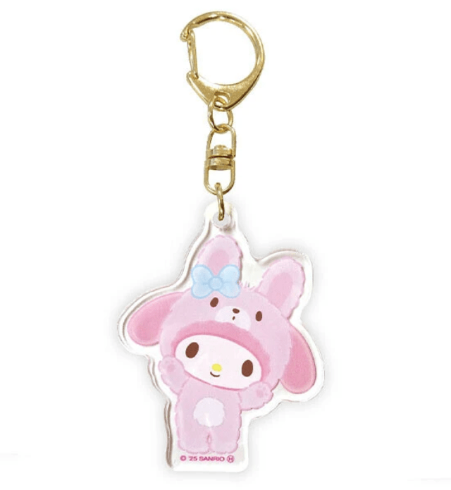 Sanrio Characters (Banzai Series) Acrylic Keychain My Melody (Rabbit) - TokuDeals