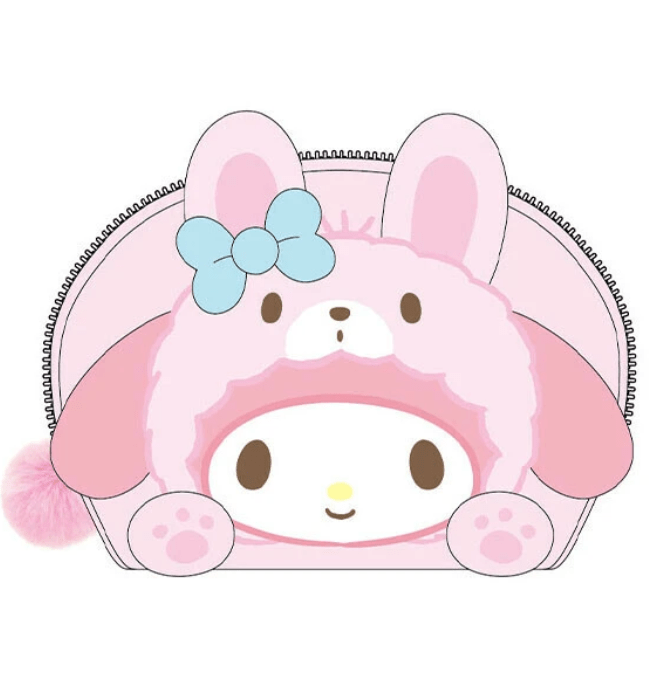 Sanrio Characters (Banzai Series) Oval Pouch My Melody (Rabbit) - TokuDeals