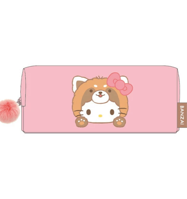 Sanrio Characters (Banzai Series) Square Pouch Hello Kitty (Red Panda) - TokuDeals