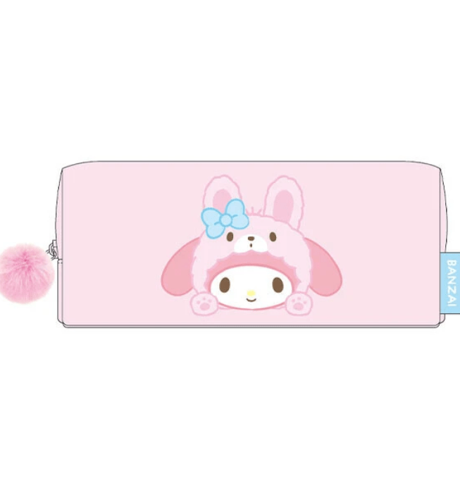 Sanrio Characters (Banzai Series) Square Pouch My Melody (Rabbit) - TokuDeals