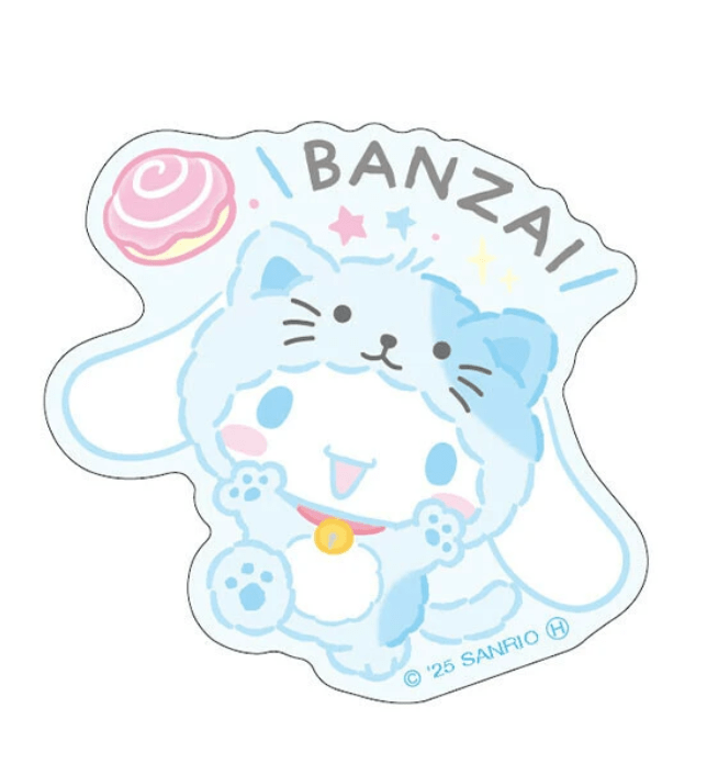 Sanrio Characters (Banzai Series) Stickers Cinnamoroll (cat) - TokuDeals