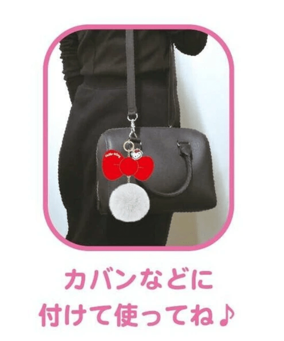 Sanrio Characters Ribbon Fur Charm Hello Kitty - TokuDeals