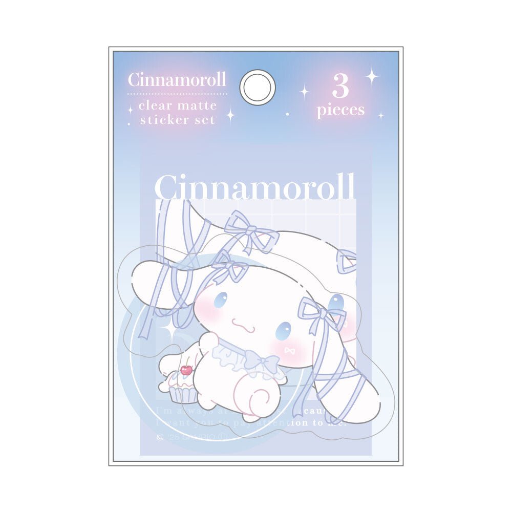 Sanrio Cinnamoroll Transparent Matte Sticker Set – Ballet Core - TokuDeals