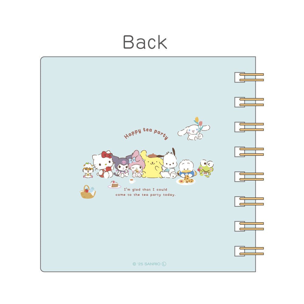 Sanrio Square Ring Notebook Talking Tea Time/Mint - TokuDeals