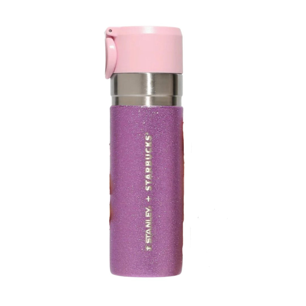 Starbucks Japan & Stanley Cherry Blossom Stainless Steel Tumbler with Purple Glitter - TokuDeals