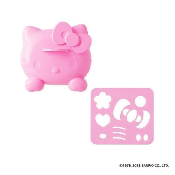 Compact Hello Kitty DecoCurry mold, perfect for transforming rice dishes into kawaii Hello Kitty shapes, ideal for Sanrio fans.