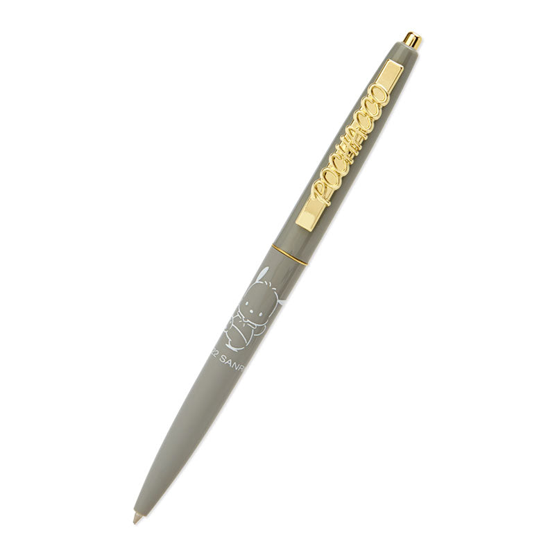 Playful Pochacco ballpoint pen with gold accents and calming pastel tones, perfect for notes, journaling, and doodles