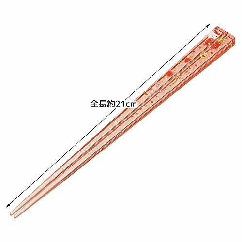 Acrylic clear chopsticks 21cm [Hello Kitty Happiness Girl] AAC45 - TokuDeals