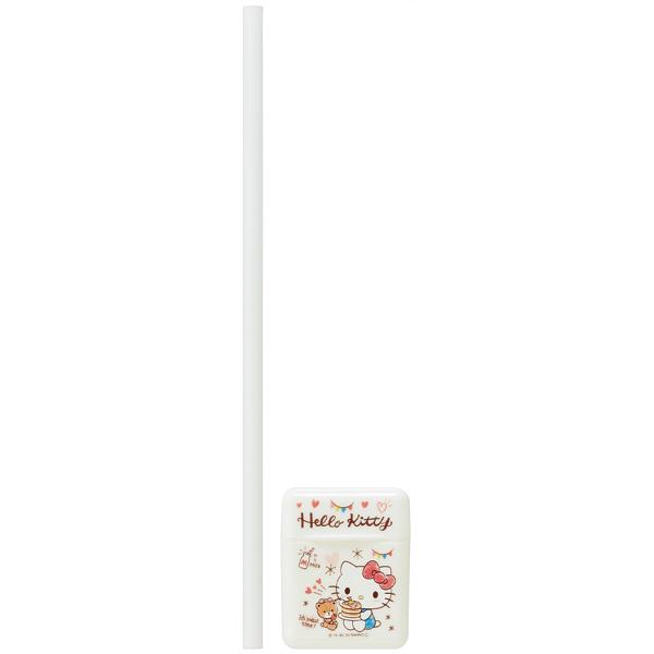 CSST1 Silicone straw with case 21cm [Hello Kitty snack time] - TokuDeals