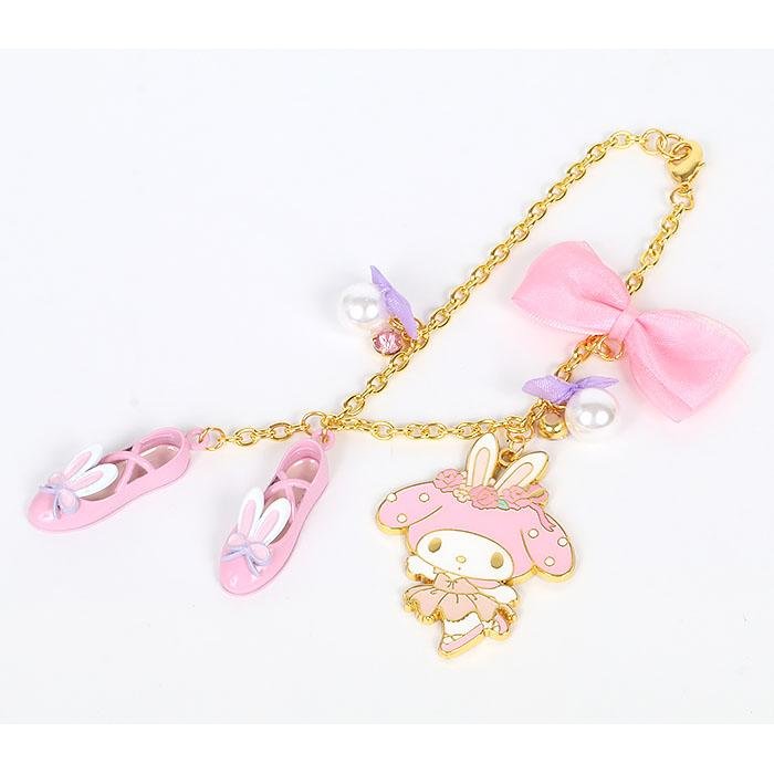 D2916 [My Melody] Bag Charm Mirror (Ballet) - TokuDeals