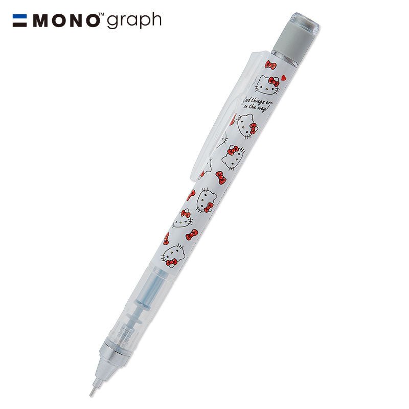 D857 Hello Kitty Monograph Mechanical Pencil Made in Japan - Face - TokuDeals