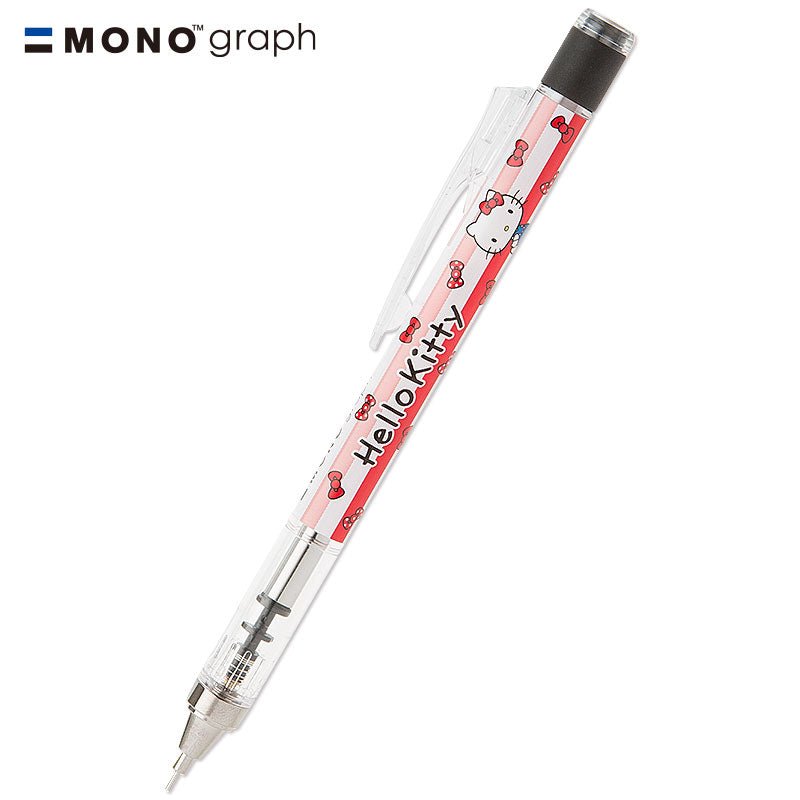D857 Hello Kitty Monograph Mechanical Pencil Made in Japan - Ribbon - TokuDeals