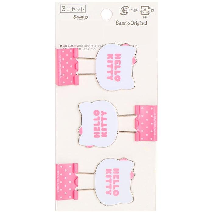 D888 Sanrio Binder Clips 3pc - TokuDeals