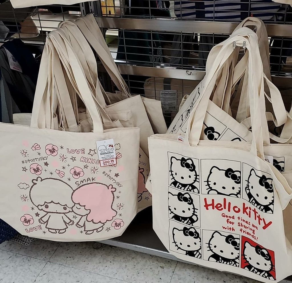 Daiso Sanrio Canvas Tote Bag - TokuDeals