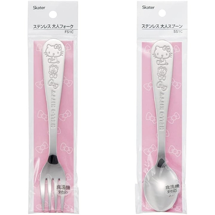 Hello Kitty Stainless Adult SSC1 Spoon & Fork FSC1 - TokuDeals