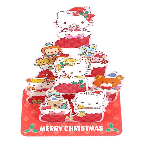 Hello Kitty Tree 3D Christmas Greeting Card - TokuDeals