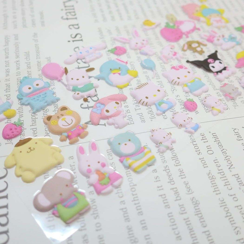 Sanrio Characters Character Zukan Sticker Sheet - TokuDeals